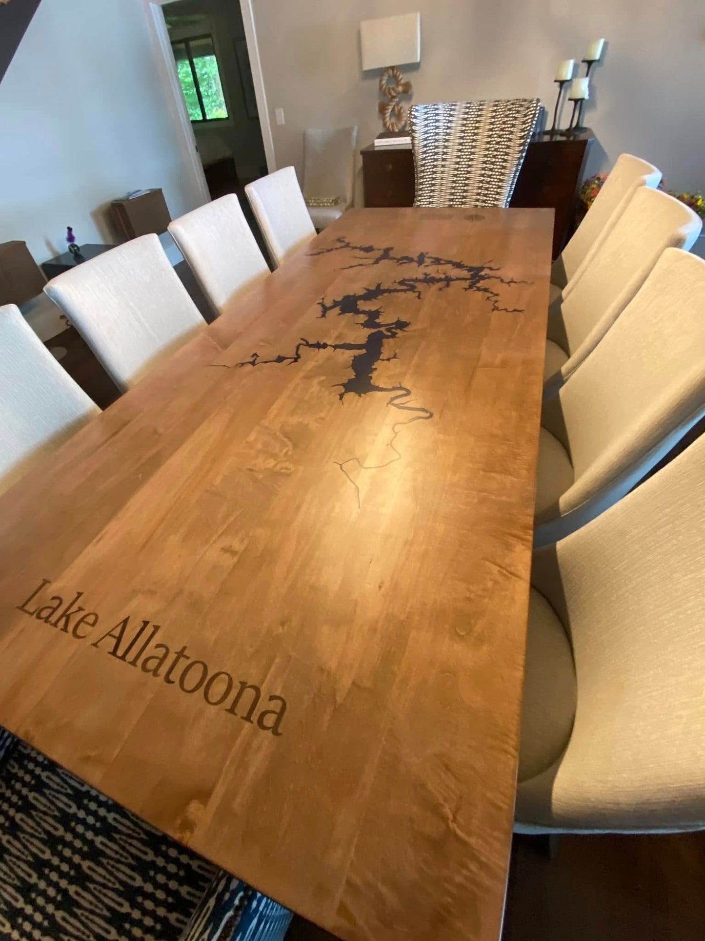 Precision Carved Epoxy Tables