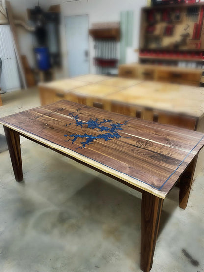 Precision Carved Epoxy Tables