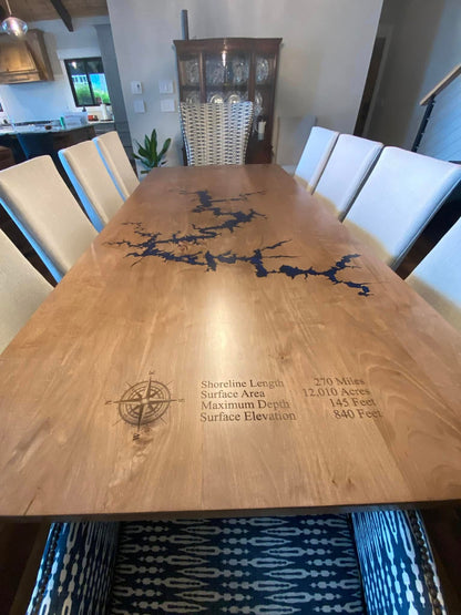 Precision Carved Epoxy Tables