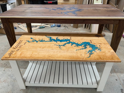 Precision Carved Epoxy Tables